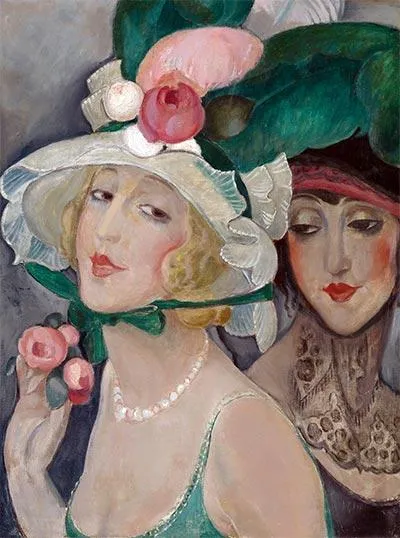 Two Cocottes With Hats (Lili And Friend)